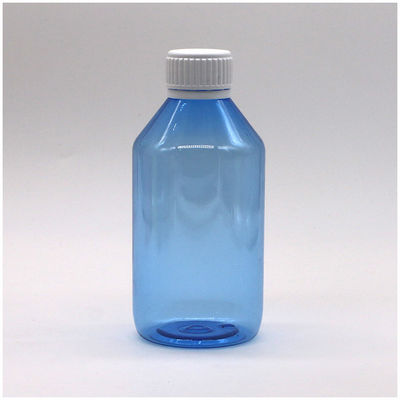 Aangepaste kleur 250ml PET Plastic Vloeibare Fles Schroef Kap en Kleur Optie inbegrepen