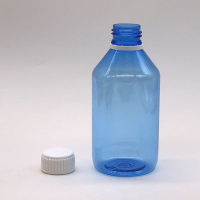 Aangepaste kleur 250ml PET Plastic Vloeibare Fles Schroef Kap en Kleur Optie inbegrepen