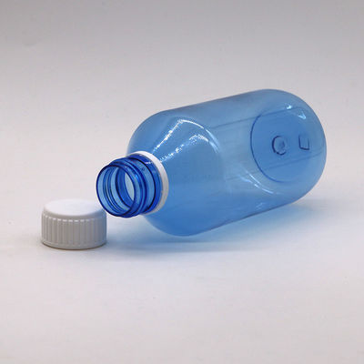 Aangepaste kleur 250ml PET Plastic Vloeibare Fles Schroef Kap en Kleur Optie inbegrepen