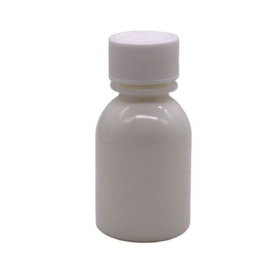 Kindbeschermde dekselcontainer 60 ml PE witte orale vloeibare medicijnfles voor hoestsiroop