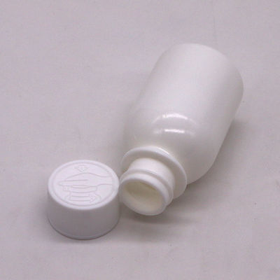 Kindbeschermde dekselcontainer 60 ml PE witte orale vloeibare medicijnfles voor hoestsiroop