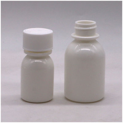 30 ml PE witte orale vloeistof fles met kindbeschermd deksel en CRC-dop