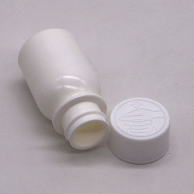 30 ml PE witte orale vloeistof fles met kindbeschermd deksel en CRC-dop