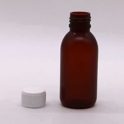 120 ml Hoest siroop Ronde vloeibare vorst Plastic fles voor medisch afval