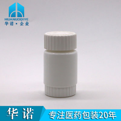 Op maat gemaakte 60 ml HDPE lege bamboevormige vierkant plastic fles voor medicijnsupplement