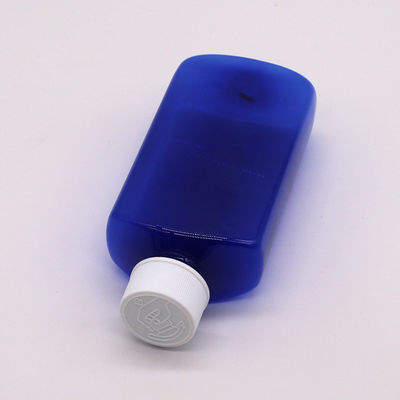 Gepersonaliseerd logo 180ml PET Vierkante Steriele Hoeststroop Fles Met Kind Veiligheid Cap