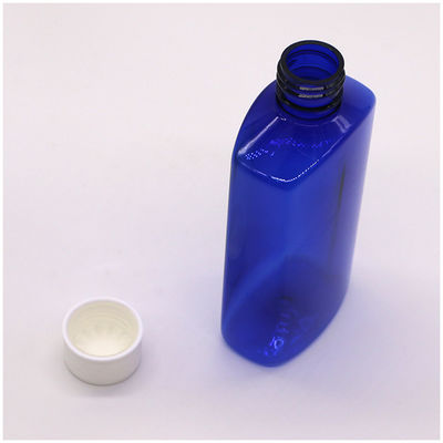 Gepersonaliseerd logo 180ml PET Vierkante Steriele Hoeststroop Fles Met Kind Veiligheid Cap