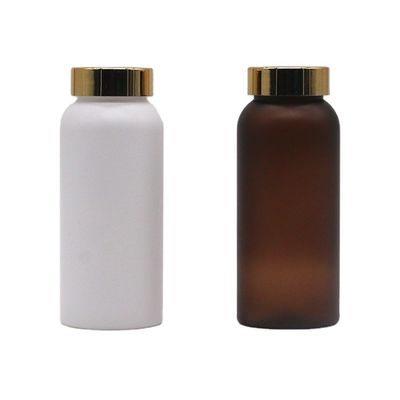 250 ml PET plastic fles voor supplementen Pillen Capsules Tabletten Opbergingscontainer Matt Afwerking