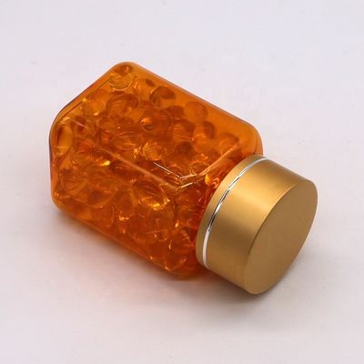 90 ml PET vierkant doorzichtige pilfles met verschillende doppen van Chinese farmaceutische onderneming
