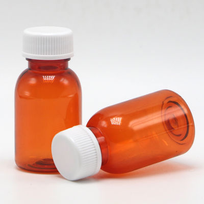 Leekbestendige PET-vloeibare medicijnfles met dop 20ML/CC Kraagmateriaal PET