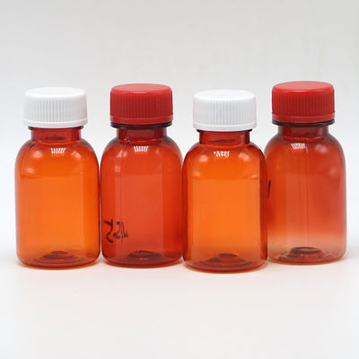 Leekbestendige PET-vloeibare medicijnfles met dop 20ML/CC Kraagmateriaal PET