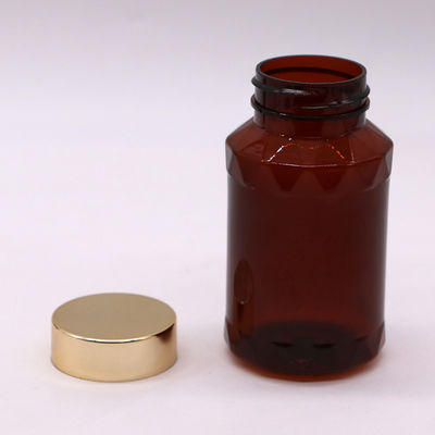 150 ml capaciteit PET plastic flessen met een unieke vorm voor pillen en capsules in aangepaste kleuren