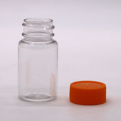 20 ml/cc PET-plastic vloeibare fles met invoegplaat voor de pil en lekvrije medicijnfles