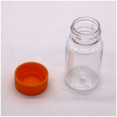 20 ml/cc PET-plastic vloeibare fles met invoegplaat voor de pil en lekvrije medicijnfles