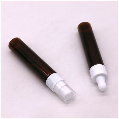 Leakproof 30 ml / 1 OZ PET Draagbare aangepaste kleur Amber / Bruin Trigger Spray Flasje