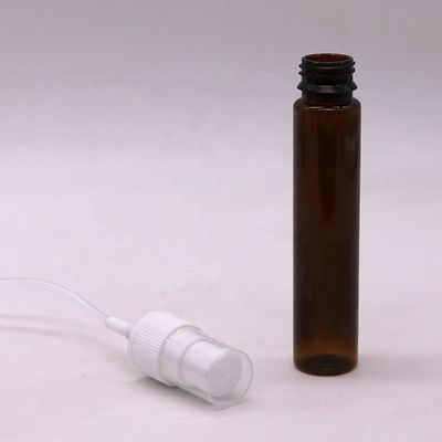 Leakproof 30 ml / 1 OZ PET Draagbare aangepaste kleur Amber / Bruin Trigger Spray Flasje