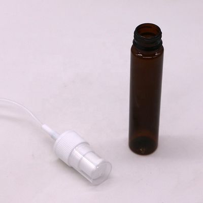 Leakproof 30 ml / 1 OZ PET Draagbare aangepaste kleur Amber / Bruin Trigger Spray Flasje