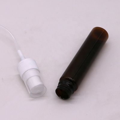 Leakproof 30 ml / 1 OZ PET Draagbare aangepaste kleur Amber / Bruin Trigger Spray Flasje