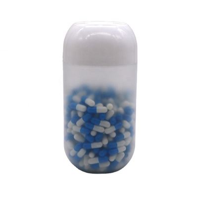 Schroefkap 550ML PP capsulevormige plastic voedselpot voor koekjes snoep aangepast kleur
