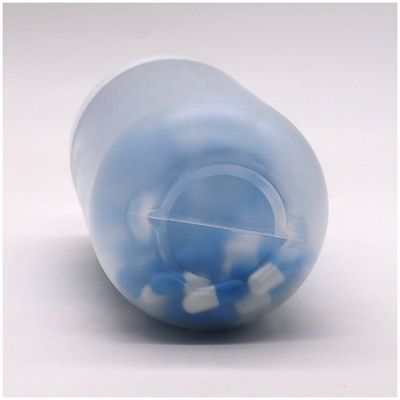 Schroefkap 550ML PP capsulevormige plastic voedselpot voor koekjes snoep aangepast kleur