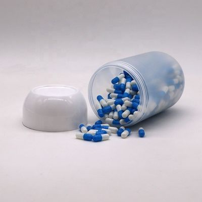 Schroefkap 550ML PP capsulevormige plastic voedselpot voor koekjes snoep aangepast kleur