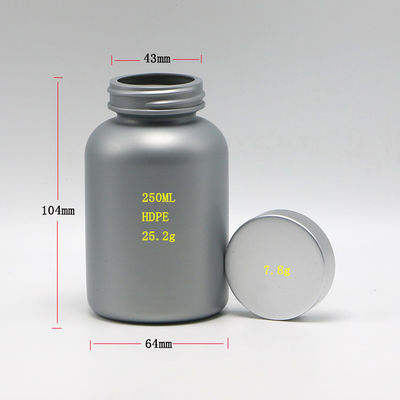 250 ml HDPE plastic fles voor geneesmiddelen Pillen halsband materiaal HDPE industriële geneeskunde