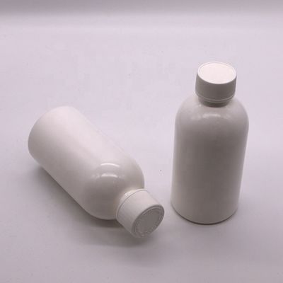 Schermdruk 100 ml/200 ml250 ml HDPE witte lege medicijnfles met kinderbeschermingskap
