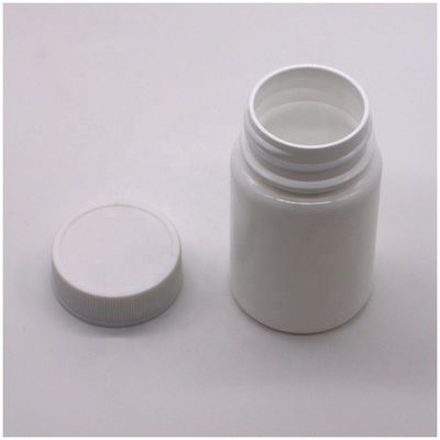 45 ml capaciteit HDPE-fles met schroefdeksel en op maat gemaakte etiketten