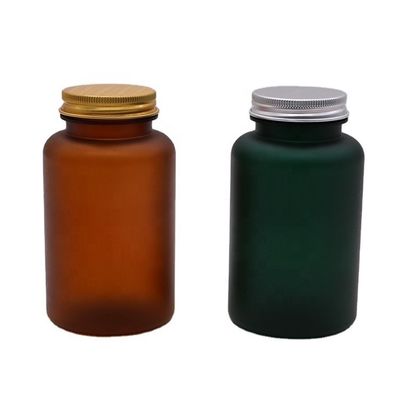 250 ml aanpasbare medicinale PET-plastic fles voor pilcapsules in matte/vrieskleur