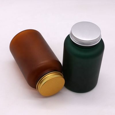 250 ml aanpasbare medicinale PET-plastic fles voor pilcapsules in matte/vrieskleur
