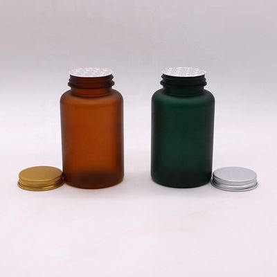 250 ml aanpasbare medicinale PET-plastic fles voor pilcapsules in matte/vrieskleur