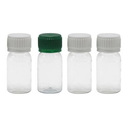 30 ml witte PET orale vloeistof fles met veiligheidskap en schermdruk