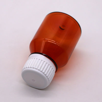 50 ml PET lege draagbare plastic pilflessen met witte schroefkap