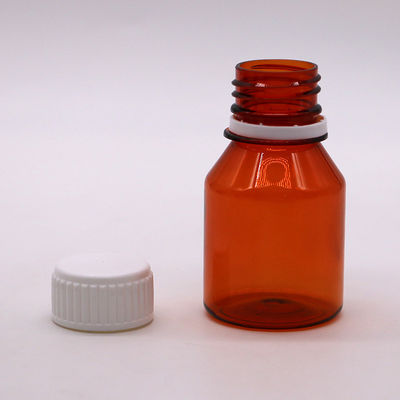 50 ml PET lege draagbare plastic pilflessen met witte schroefkap