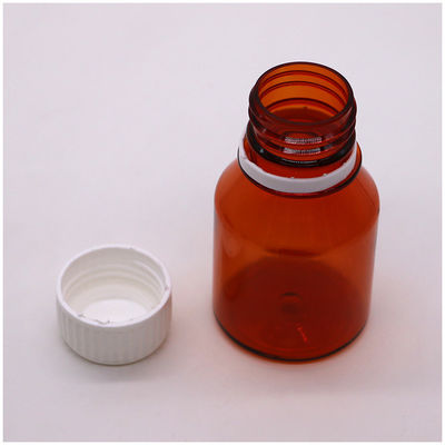 50 ml PET lege draagbare plastic pilflessen met witte schroefkap
