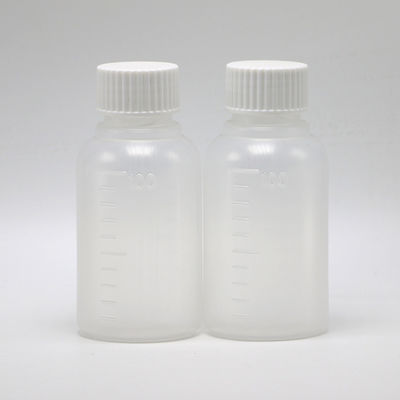 Industriële geneeskunde 60 ml HDPE-siroopfles Wit/blauw Ondraagbaar Anti-UV