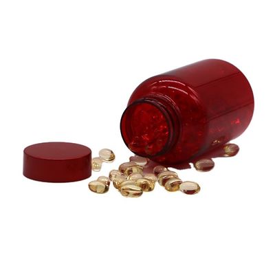 PET lege plastic capsule pillen medicijnfles met CRC schroef Flip Top Caps 175ML/CC/6OZ