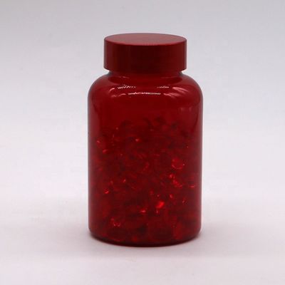 PET lege plastic capsule pillen medicijnfles met CRC schroef Flip Top Caps 175ML/CC/6OZ