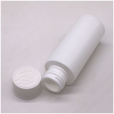 Plastic type HDPE 2OZ/60 ML biologisch afbreekbare medicinale vloeistofffles met kinderdicht deksel