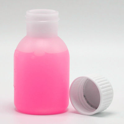 PE-siroopfles 60 ml / 2 oz in wit/blauw ondoorzichtige kleur voor aangepaste kleuropties