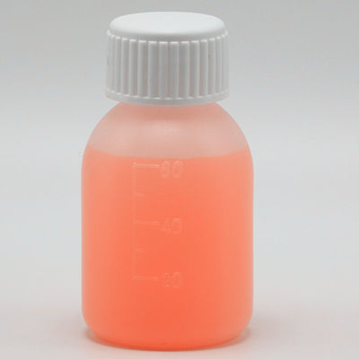 PE-siroopfles 60 ml / 2 oz in wit/blauw ondoorzichtige kleur voor aangepaste kleuropties