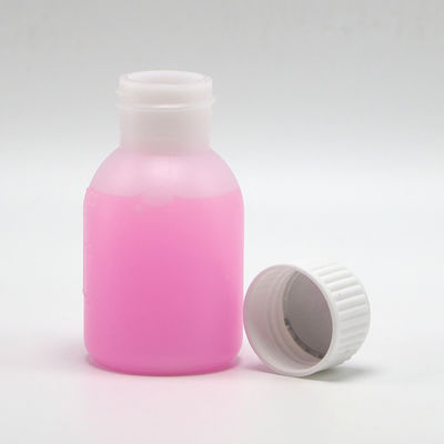 PE-siroopfles 60 ml / 2 oz in wit/blauw ondoorzichtige kleur voor aangepaste kleuropties