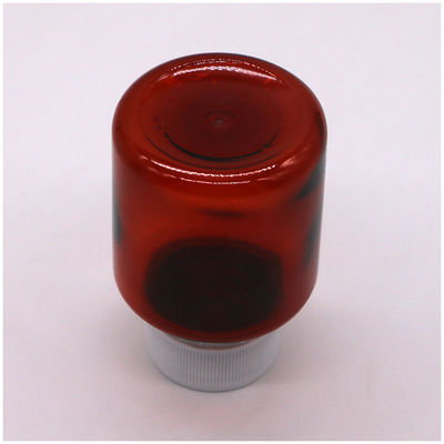 70 ml PET Amber Maple Hoest siroop orale vloeistof fles met veiligheidskap en warmteverzegeling