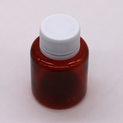 70 ml PET Amber Maple Hoest siroop orale vloeistof fles met veiligheidskap en warmteverzegeling