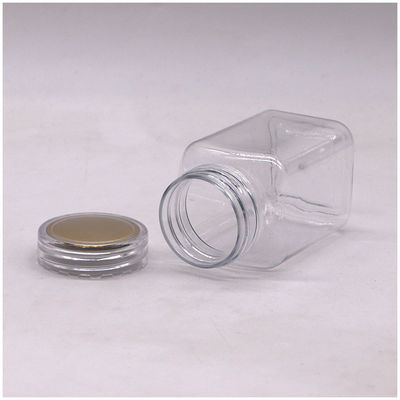 Geneesmiddelenfles 100 ml PET Vierkante Plasticfles met aangepaste kleur en verschillende deksels