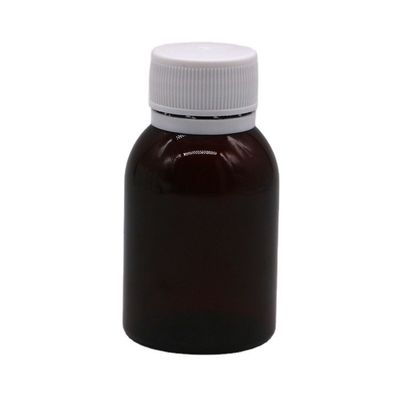 80 ml PET-appelsiroop voor hoest orale vloeistoffffles met schermdruk en veiligheidskap