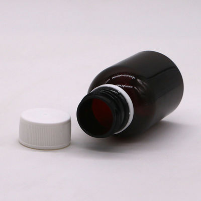 80 ml PET-appelsiroop voor hoest orale vloeistoffffles met schermdruk en veiligheidskap