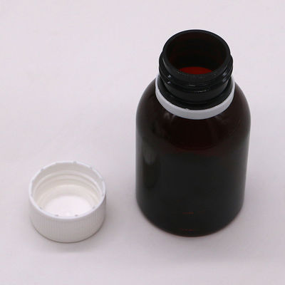 80 ml PET-appelsiroop voor hoest orale vloeistoffffles met schermdruk en veiligheidskap