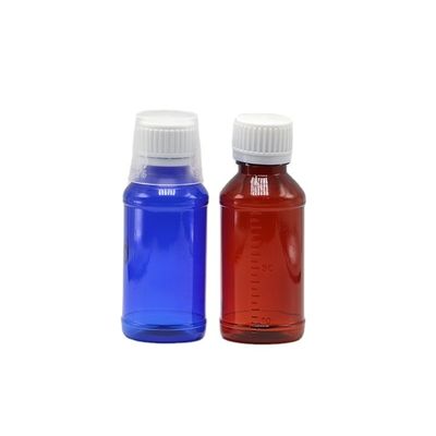 100cc PET Amber/Orange/Blue Maple Hoeststroop Fles met veiligheidsdop en warmteverzegeling