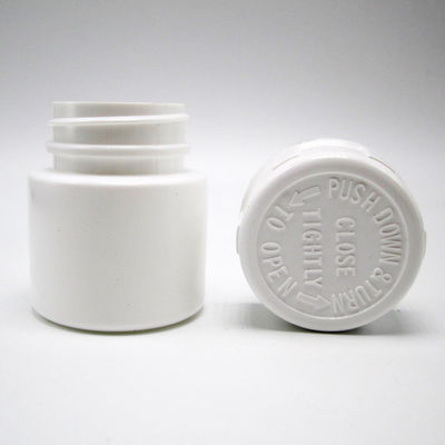 30 ml HDPE Draagbare witte plastic poeder medicijnen Pillen Tabletten Flessen Container met kinderbescherming